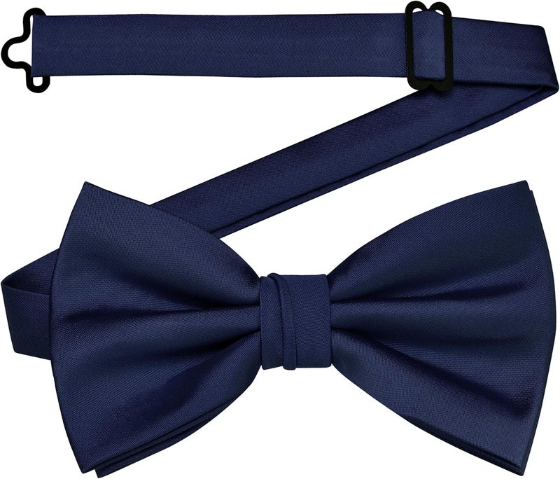 Branduce Mens Solid Color Adjustable Pre-tied Bow Tie for Men Party Wedding - Image 3
